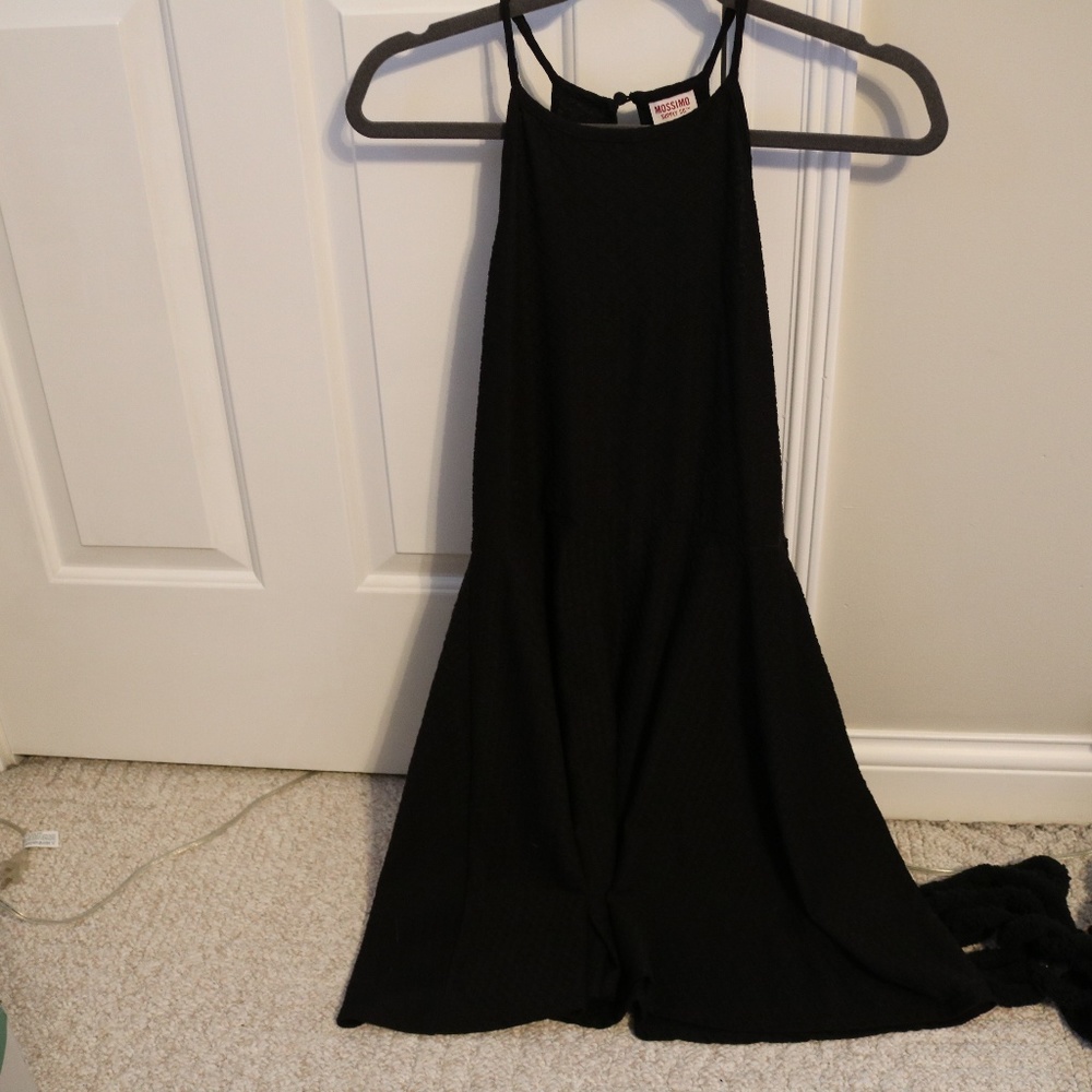 Black flowy spring dress